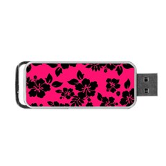 Dark Pink Hawaiian Portable Usb Flash (one Side) by AlohaStore