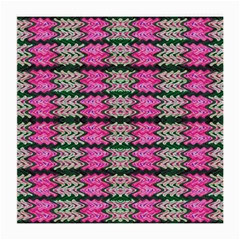 Pattern Tile Pink Green White Medium Glasses Cloth by BrightVibesDesign