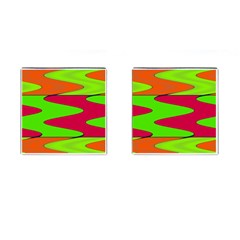Wavy Design                                                                        			cufflinks (square) by LalyLauraFLM