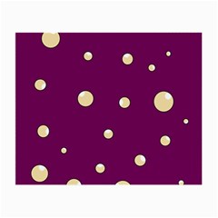 Purple And Yellow Bubbles Small Glasses Cloth by Valentinaart