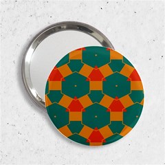 Honeycombs And Triangles Pattern                                                                                       			2 25  Handbag Mirror by LalyLauraFLM