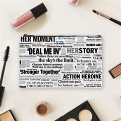 Hillary 2016 Historic Headlines Cosmetic Bag (medium)  by blueamerica