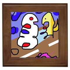 Abstract Comic Framed Tiles by Valentinaart