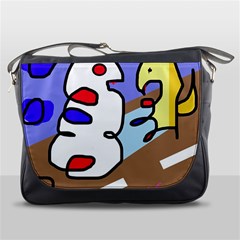 Abstract Comic Messenger Bags by Valentinaart