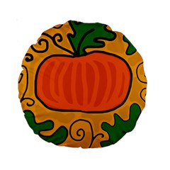 Thanksgiving Pumpkin Standard 15  Premium Round Cushions by Valentinaart
