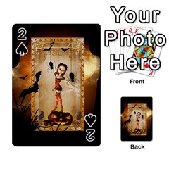 Halloween, Cute Girl With Pumpkin And Spiders Playing Cards 54 Designs  by FantasyWorld7