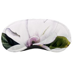 White Magnolia Pencil Drawing Art Sleeping Masks by picsaspassion
