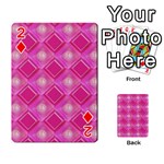Pink Sweet Number 16 Diamonds Geometric Pattern Playing Cards 54 Designs  Front - Diamond2