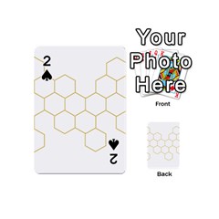Honeycomb Pattern Graphic Design Playing Cards 54 (mini) by picsaspassion