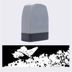 Butterfly Sitting On Flowers Name Stamps by picsaspassion