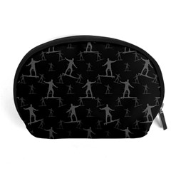 Surfing Motif Pattern Accessory Pouches (large)  by dflcprints
