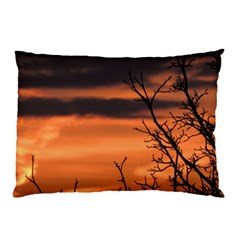 Tree Branches And Sunset Pillow Case (two Sides) by picsaspassion