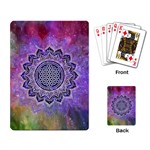 Flower Of Life Indian Ornaments Mandala Universe Playing Card Back