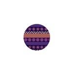 Colorful Winter Pattern 1  Mini Magnets Front