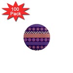 Colorful Winter Pattern 1  Mini Magnets (100 pack)  Front