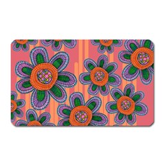 Colorful Floral Dream Magnet (rectangular) by DanaeStudio