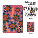 Colorful Floral Dream Playing Cards 54 Designs  Front - Club3
