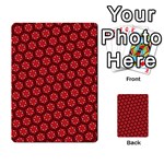 Red Passion Floral Pattern Playing Cards 54 Designs  Back