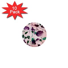 Spiral Eucalyptus Leaves 1  Mini Buttons (10 Pack)  by DanaeStudio