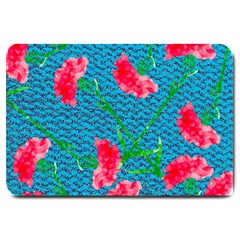 Carnations Large Doormat  by DanaeStudio