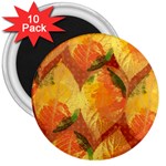 Fall Colors Leaves Pattern 3  Magnets (10 pack)  Front