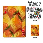 Fall Colors Leaves Pattern Playing Cards 54 Designs  Front - DiamondJ