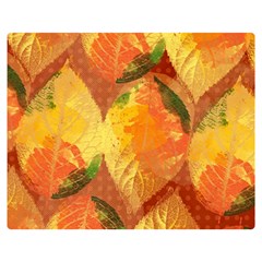 Fall Colors Leaves Pattern Double Sided Flano Blanket (medium)  by DanaeStudio