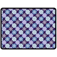Snowflakes Pattern Double Sided Fleece Blanket (large)  by DanaeStudio