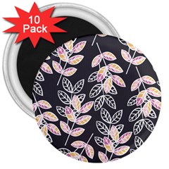 Winter Beautiful Foliage  3  Magnets (10 Pack)  by DanaeStudio