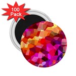Geometric Fall Pattern 2.25  Magnets (100 pack)  Front