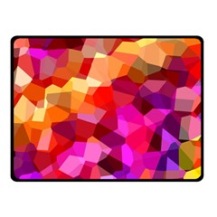 Geometric Fall Pattern Fleece Blanket (small) by DanaeStudio