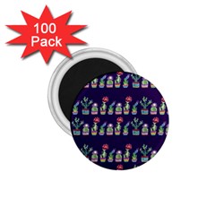 Cute Cactus Blossom 1 75  Magnets (100 Pack)  by DanaeStudio