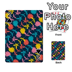 Colorful Floral Pattern Playing Cards 54 Designs  by DanaeStudio