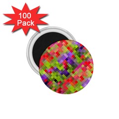 Colorful Mosaic 1 75  Magnets (100 Pack)  by DanaeStudio