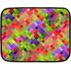 Colorful Mosaic Fleece Blanket (mini) by DanaeStudio