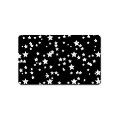 Black And White Starry Pattern Magnet (name Card) by DanaeStudio