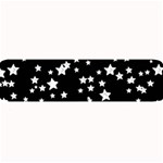 Black And White Starry Pattern Large Bar Mats 32 x8.5  Bar Mat