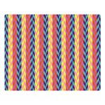 Colorful Chevron Retro Pattern Double Sided Flano Blanket (Large)  80 x60  Blanket Front