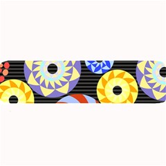 Colorful Retro Circular Pattern Large Bar Mats by DanaeStudio