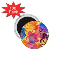 Pop Art Roses 1 75  Magnets (100 Pack)  by DanaeStudio