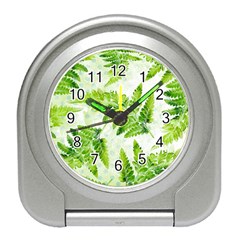 Fern Leaves Travel Alarm Clocks by DanaeStudio