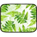 Fern Leaves Double Sided Fleece Blanket (Mini)  35 x27  Blanket Front