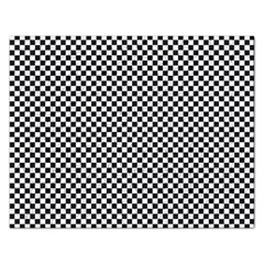 Sports Racing Chess Squares Black White Rectangular Jigsaw Puzzl by EDDArt
