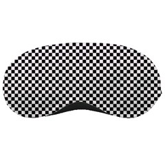 Sports Racing Chess Squares Black White Sleeping Masks by EDDArt
