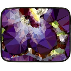 Purple Abstract Geometric Dream Fleece Blanket (mini) by DanaeStudio