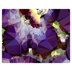 Purple Abstract Geometric Dream Double Sided Flano Blanket (medium)  by DanaeStudio