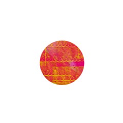 Yello And Magenta Lace Texture 1  Mini Magnets by DanaeStudio