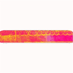 Yello And Magenta Lace Texture Small Bar Mats by DanaeStudio
