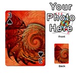 Nautilus Shell Abstract Fractal Playing Cards 54 Designs  Front - Spade3