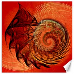 Nautilus Shell Abstract Fractal Canvas 12  X 12   by designworld65